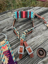 Load image into Gallery viewer, Serape Cactus Matching Headstall