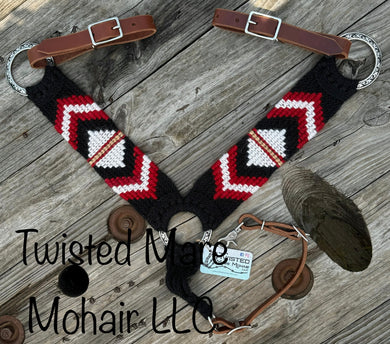 Ristra Red Chevron Breast Collar