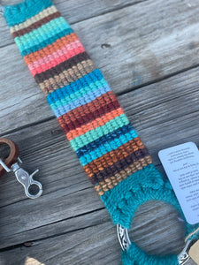 Taos Teal Serape Breast Collar