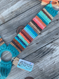 Taos Teal Serape Breast Collar