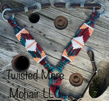 Load image into Gallery viewer, Tie Dye Teal &amp; Russet Breast Collar