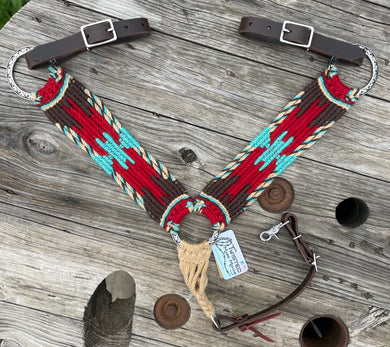 Ristra Red Aztec Breast Collar