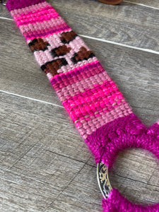 Pink Serape Cheetah Breast Collar