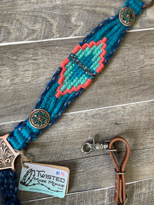 Abiquiu Blue Copper Roper Breast Collar