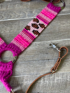 Pink Serape Cheetah Breast Collar