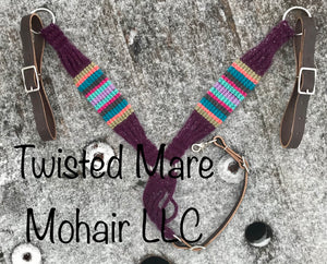 Purple Serape Roper Breast Collar