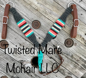 Charcoal Serape Roper Breast Collar