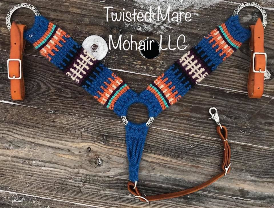 Royal Blue Navajo Breast Collar