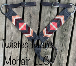 Peachy Chevron Breast Collar