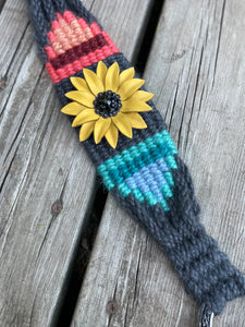 Sunflower Coral/Turquoise Roper Breast Collar