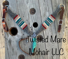 Load image into Gallery viewer, Medium Grey Serape Breast Collar
