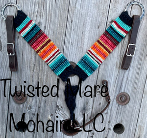 Black Sunset Serape Breast Collar