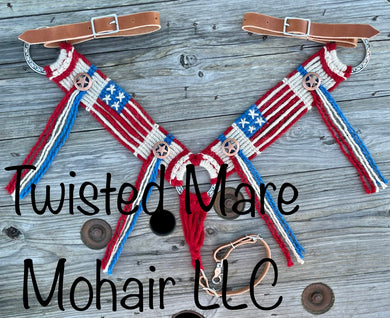 Red White & Blue Patriotic Breast Collar