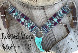 Turquoise Concho Breast Collar