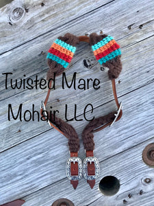 Brown Serape Headstall