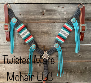 Copper Concho Fringe Roper Breast Collar