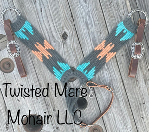 Turquoise Coral Aztec Breast Collar