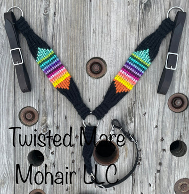 Black Serape Roper Breast Collar