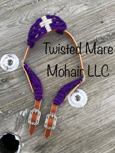 Load image into Gallery viewer, Purple Pop Cross Headstall