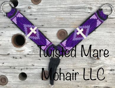 Purple Purple Cross Breast Collar