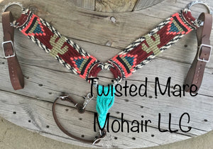 Merlot Serape Cactus Breast Collar