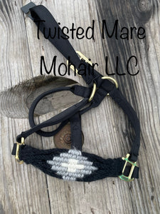 Neutral Black Noseband Halter